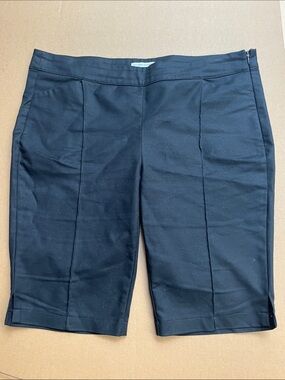 Katherine Barclay Black Tailored Bermuda Shorts Size 16